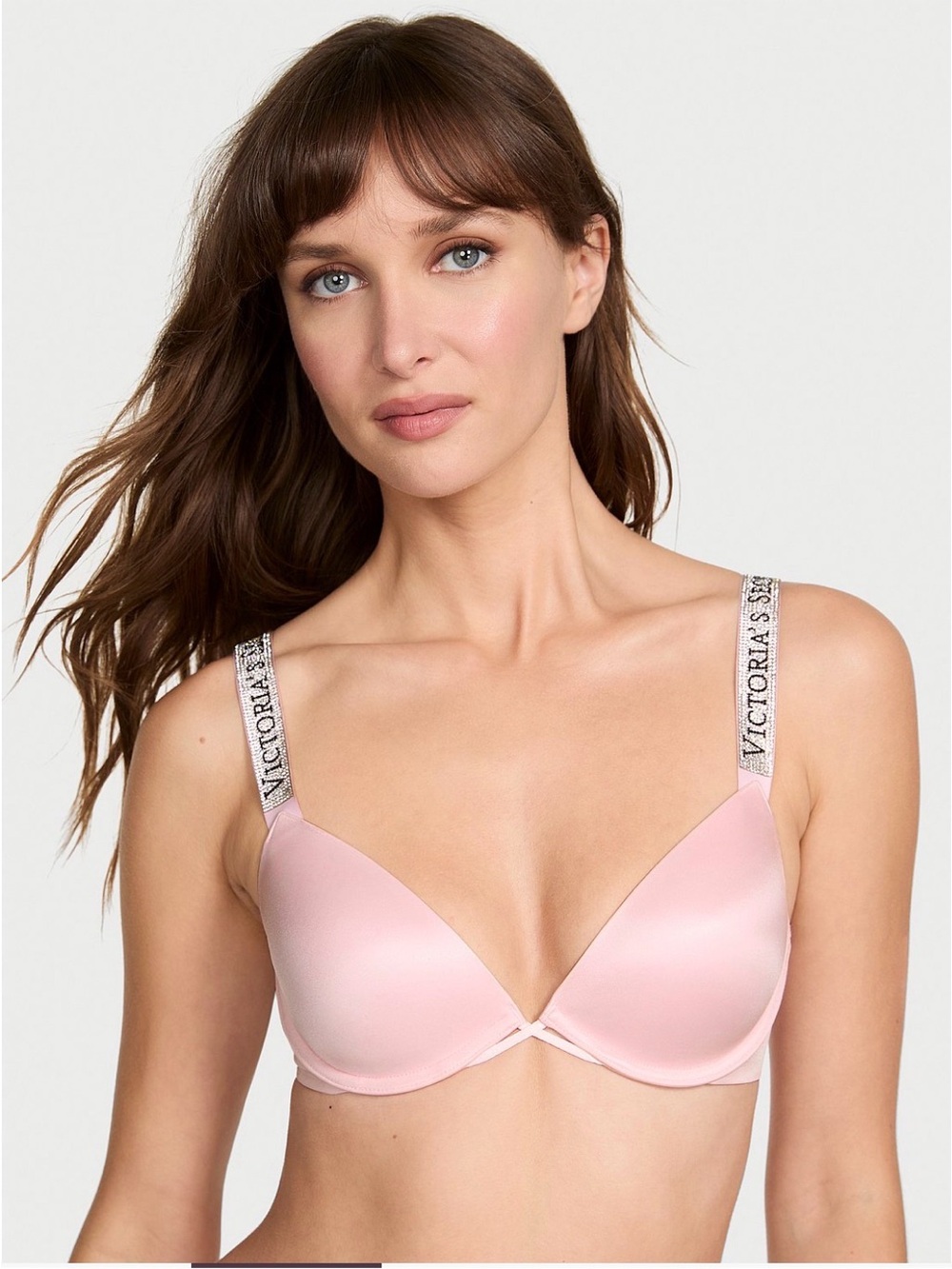 Victoria's Secret Pink Logo Strap Lightly Padded T-Shirt Bra